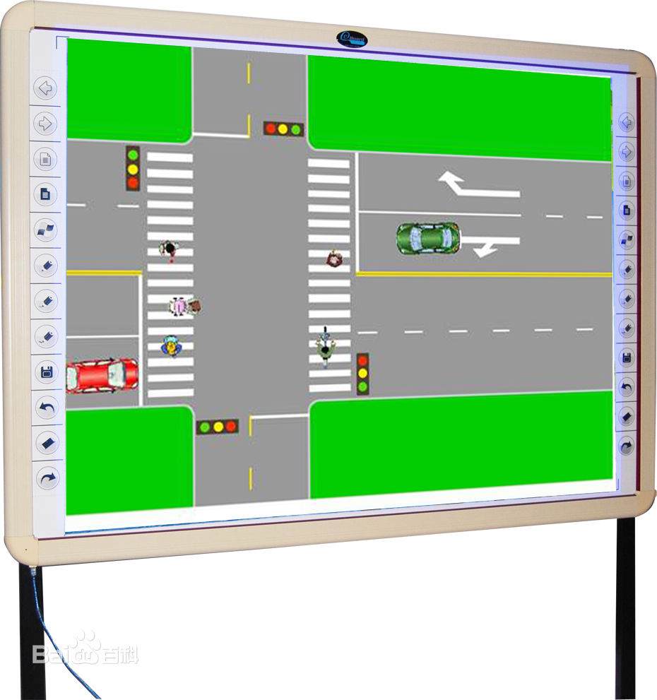 教学磁板的工作原理使用教学磁板组建交通场景