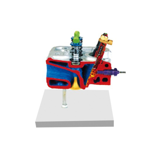 带预燃室的气缸盖解剖模型